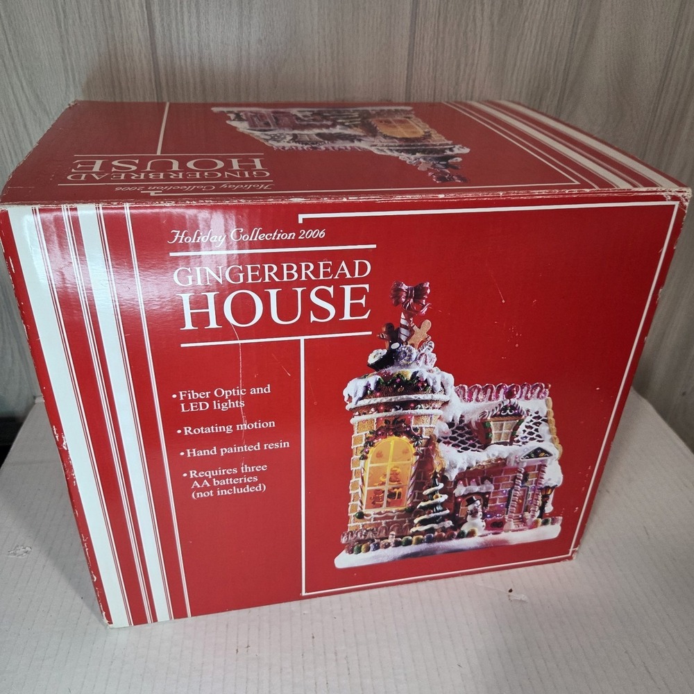 Holiday Collection 2006 Fiber Optic Gingerbread House Christmas Sam's Club